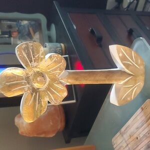 Flower wooden decor